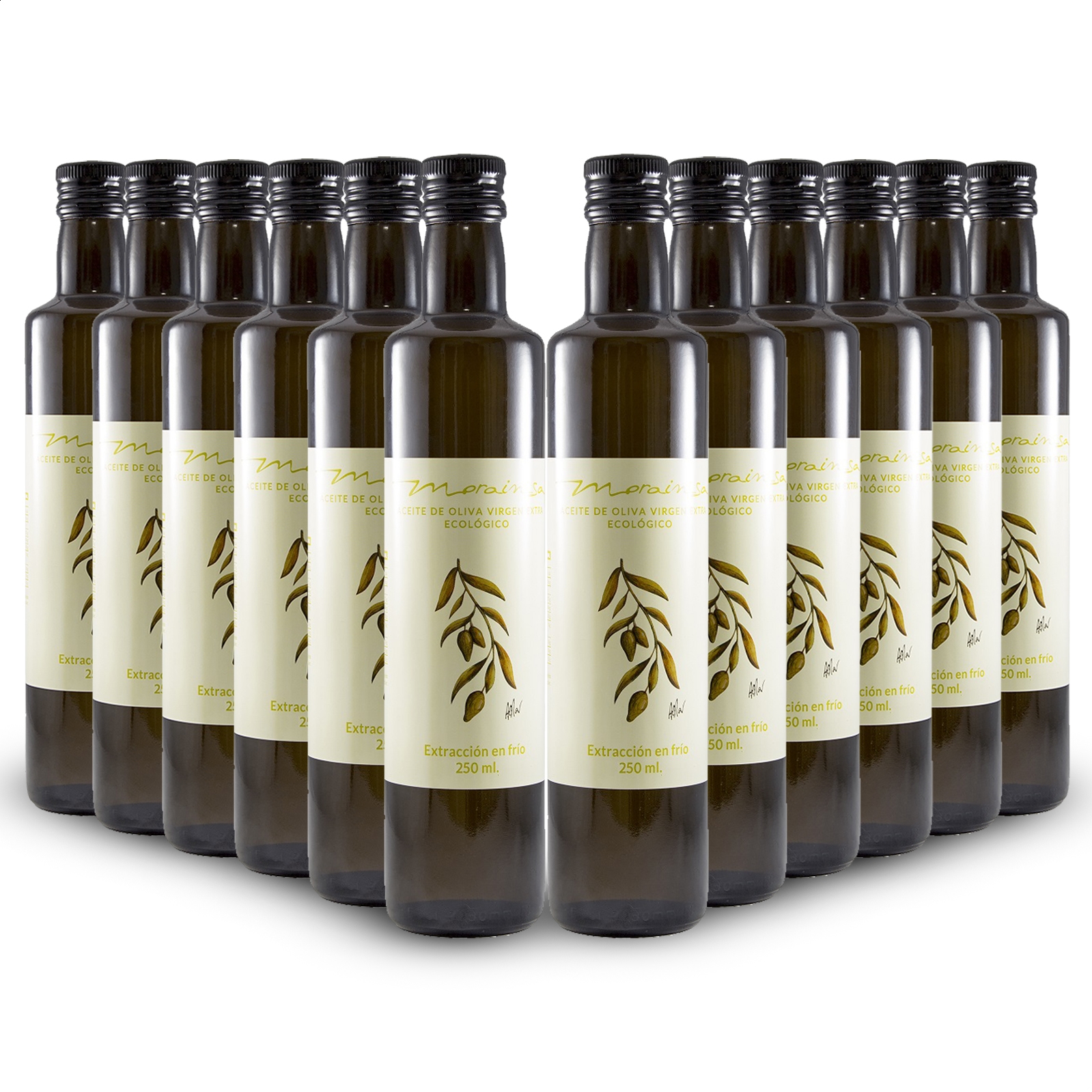 Morainsa - Aceite de oliva extra virgen ecológico 250ml, 12uds