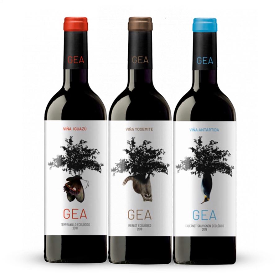 Bodegas Alcardet - Lote Gea vino tinto ecológico IGP Vino de la Tierra de Castilla 75cl, 3uds