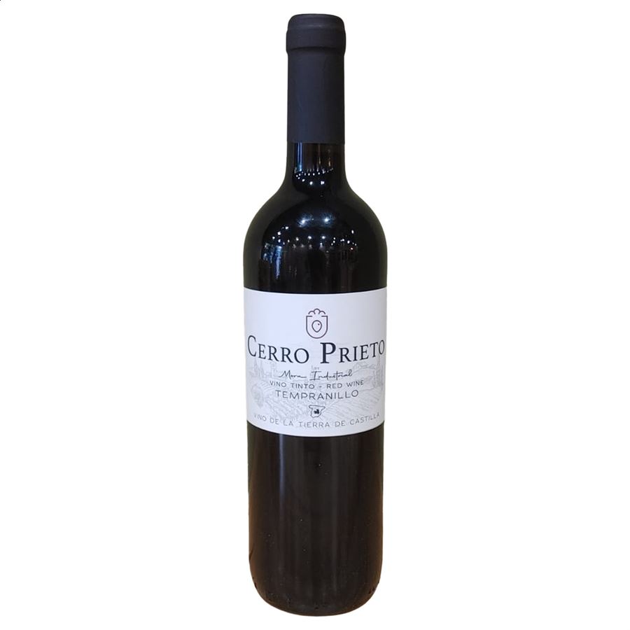 Cerro Prieto - Vino tinto Tempranillo IGP Vino de la Tierra de Castilla 75cl, 1ud