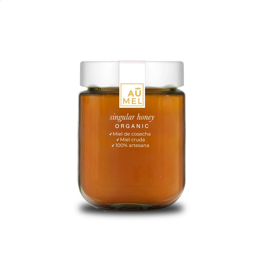 Aumel Organic Honey - Miel de mil flores ecológica 440g, 1ud