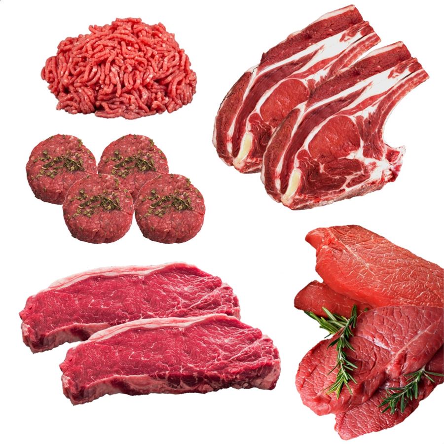 Casa Gutier - Lote especial familia y niños - carne variada de ternera 5,5Kg
