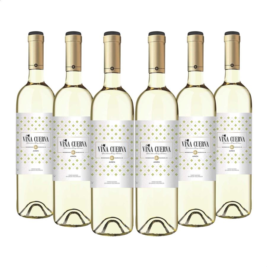 Bodegas Naranjo - Viña Cuerva vino blanco Airén D.O.P. Campo de Calatrava 75cl, 6uds