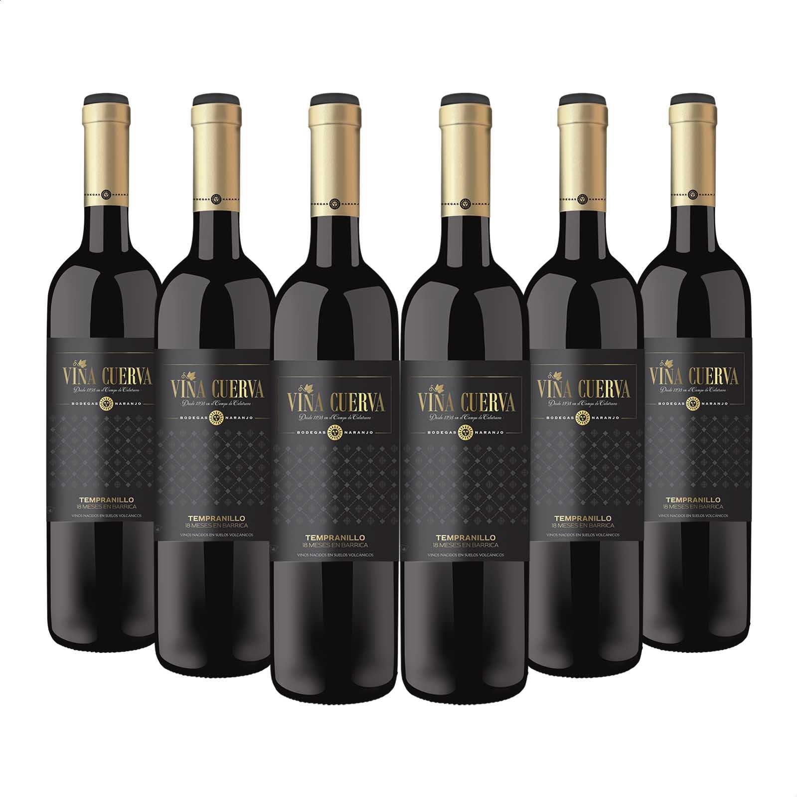 Bodegas Naranjo - Viña Cuerva vino tinto reserva IGP Tierra de Castilla del Campo de Calatrava 75cl, 6uds