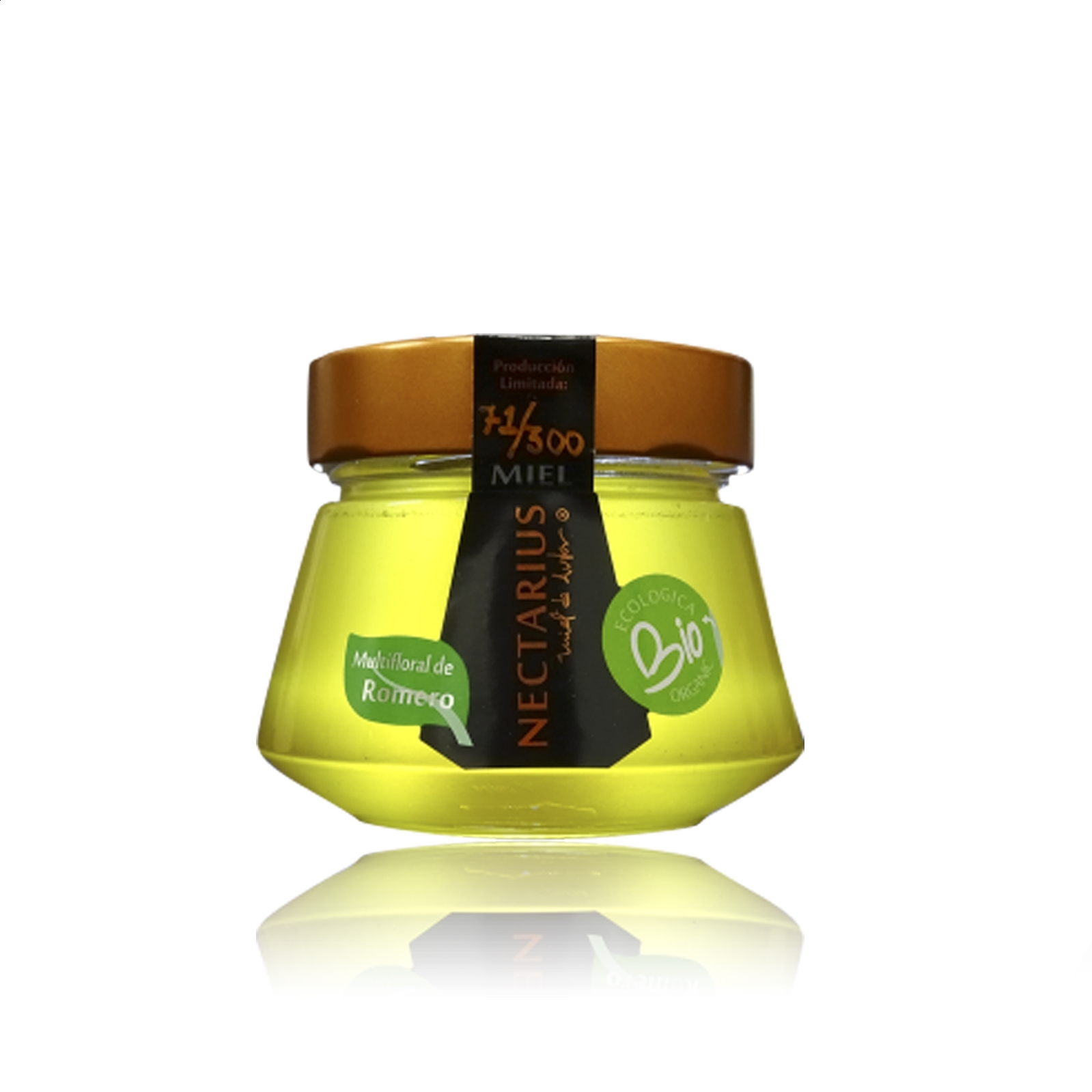 Miel Nectarius - Miel Monofloral ecológica de Romero D.O.P. Miel de la Alcarria 310g, 4uds