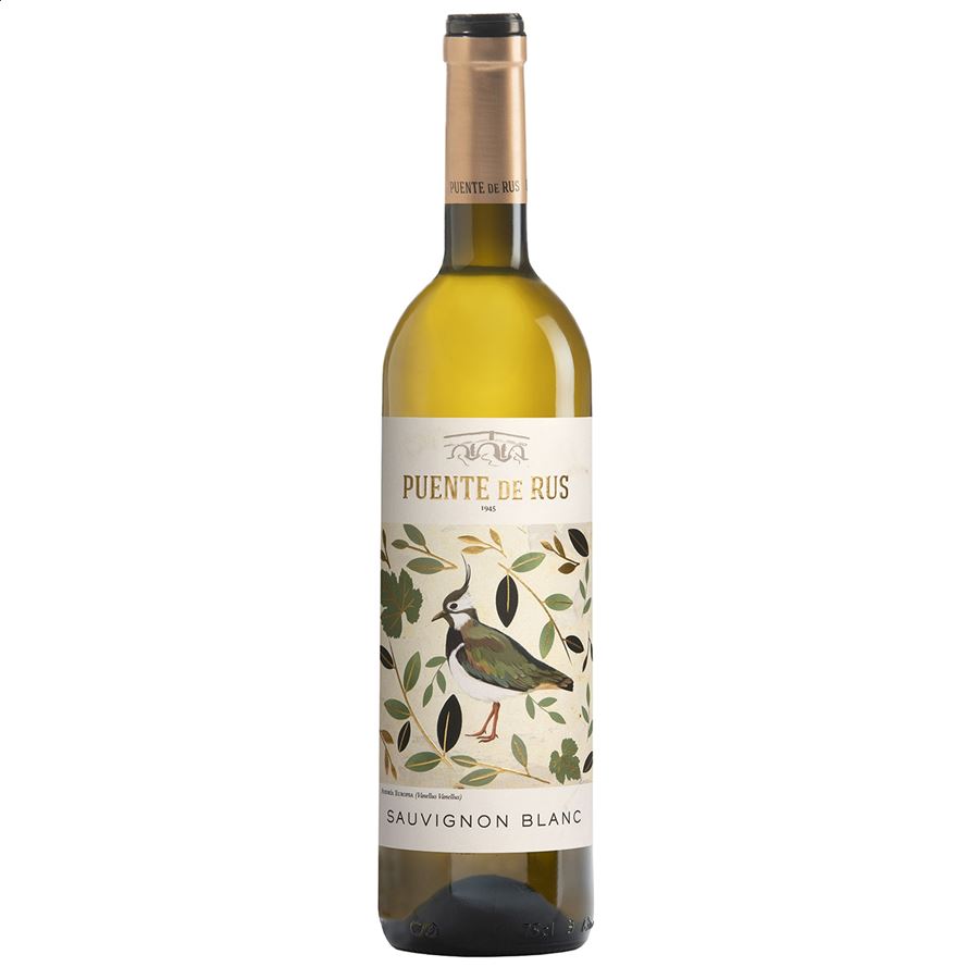 Bodegas Puente de Rus - Puente de Rus Sauvignon Blanc vino blanco D.O.P. La Mancha 75cl, 6uds