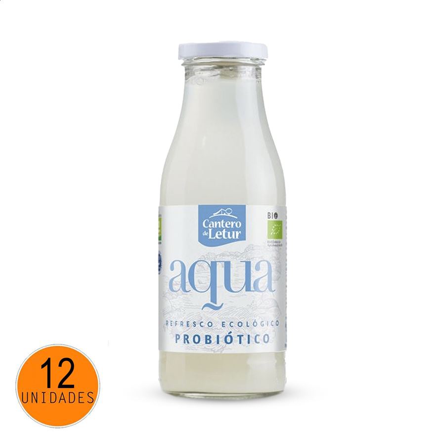 Cantero de Letur - Kéfir ecológico y probiótico Aqua 500ml, 12uds,