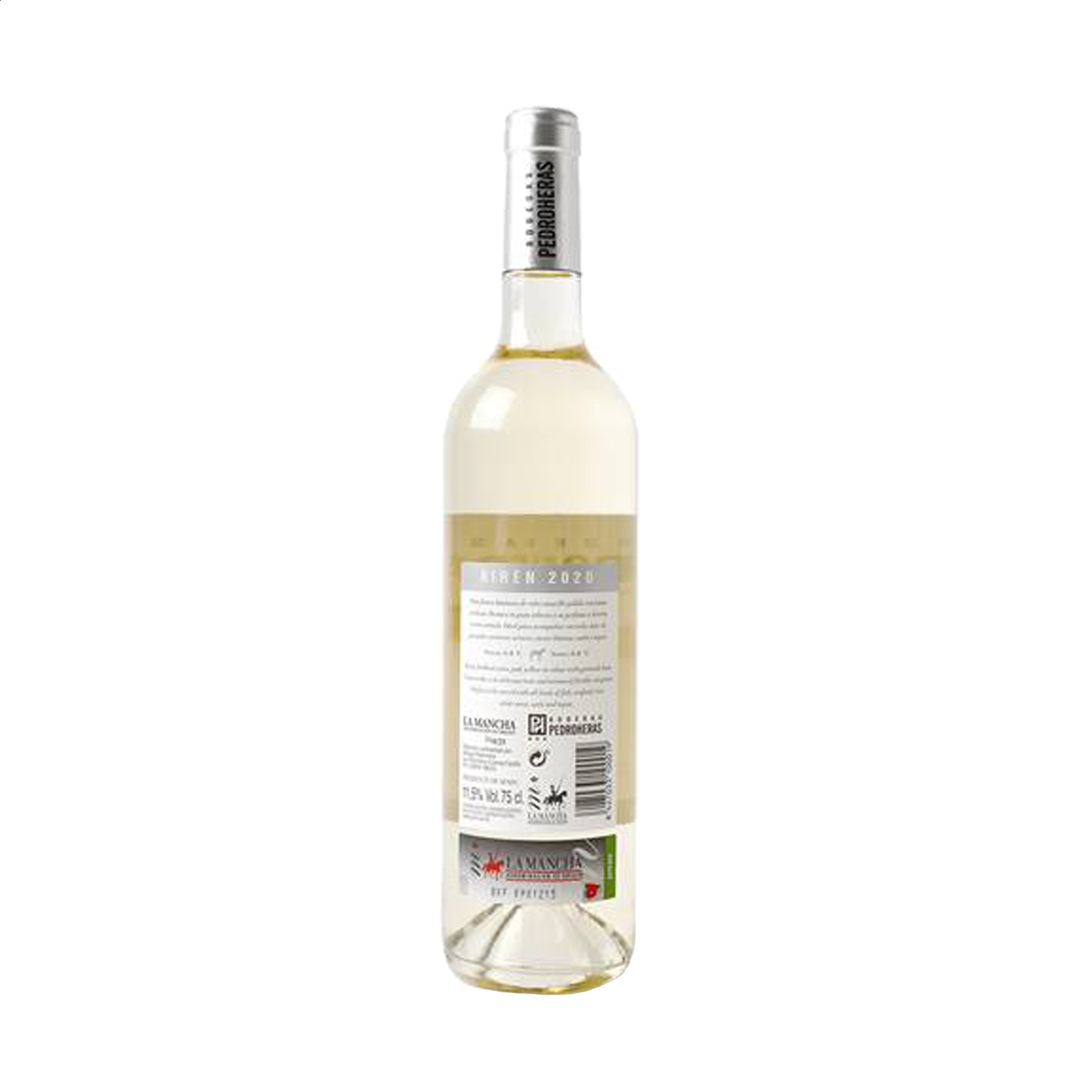 Bodegas Pedroheras - Vino blanco Airén D.O.P La Mancha 75cl, 6uds