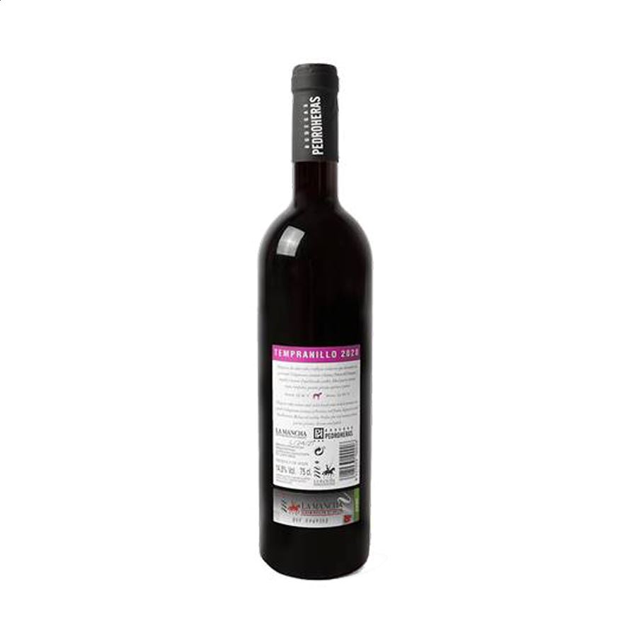 Bodegas Pedroheras - Vino tinto Tempranillo D.O.P La Mancha 75cl, 6uds