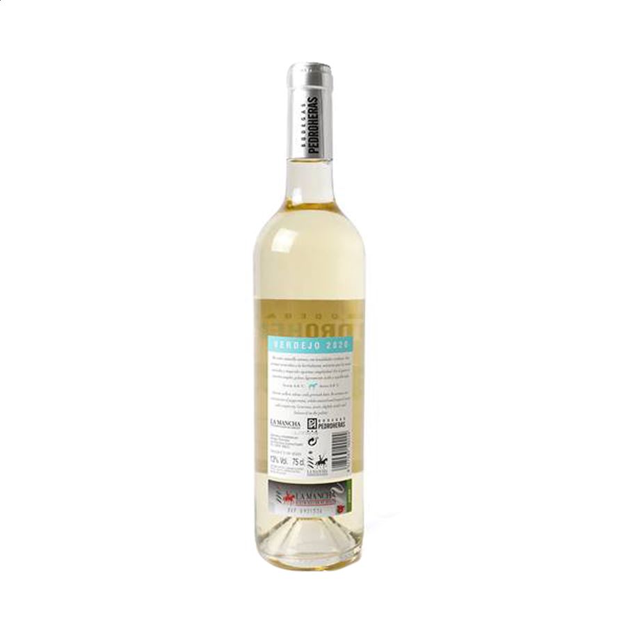 Bodegas Pedroheras - Vino blanco Verdejo D.O.P La Mancha 75cl, 6uds