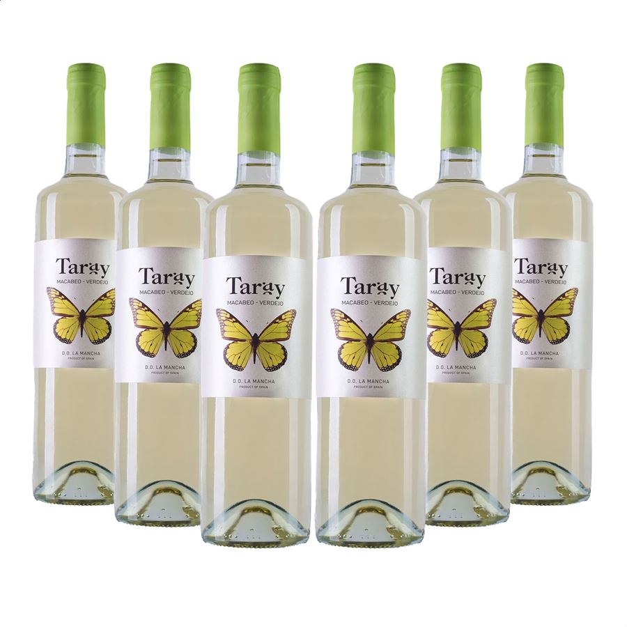Bodegas Taray – Vino blanco joven D.O.P. La Mancha 75cl, 6uds
