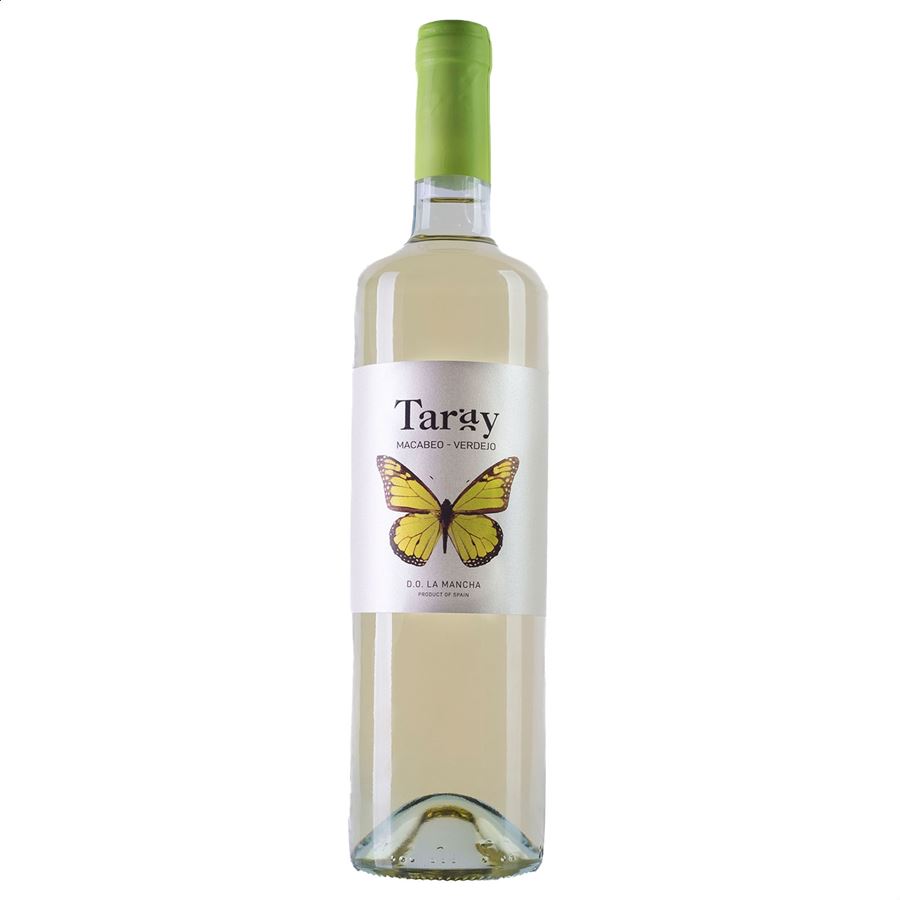 Bodegas Taray – Vino blanco joven Macabeo Verdejo D.O.P. La Mancha 75cl, 6uds
