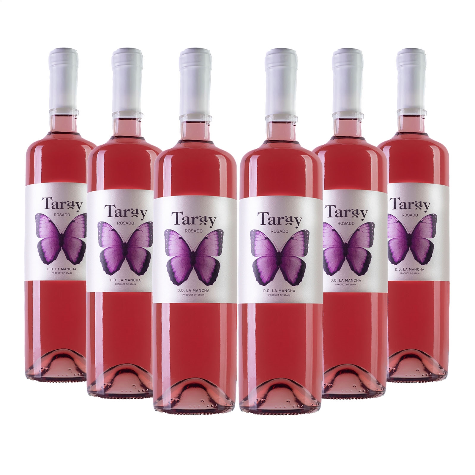 Bodegas Taray – Vino rosado joven Tempranillo D.O.P. La Mancha 75cl, 6uds