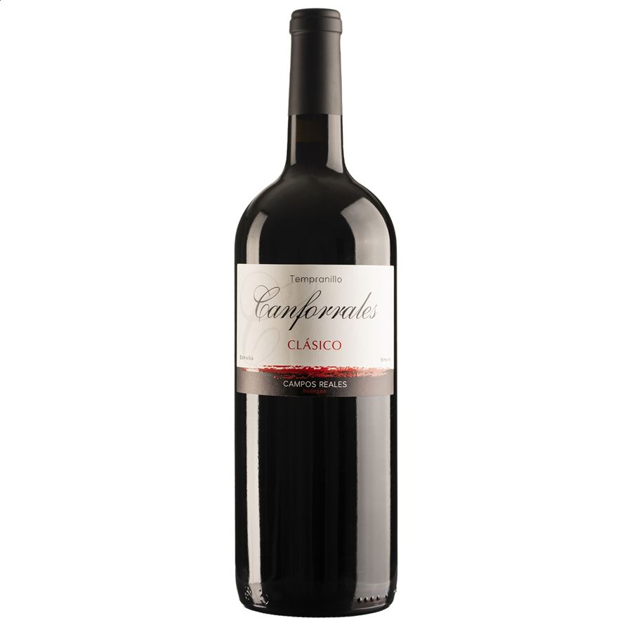 Bodegas Campos Reales - Vino clásico Canforrales tempranillo magnum D.O.P. La Mancha 150cl, 1ud