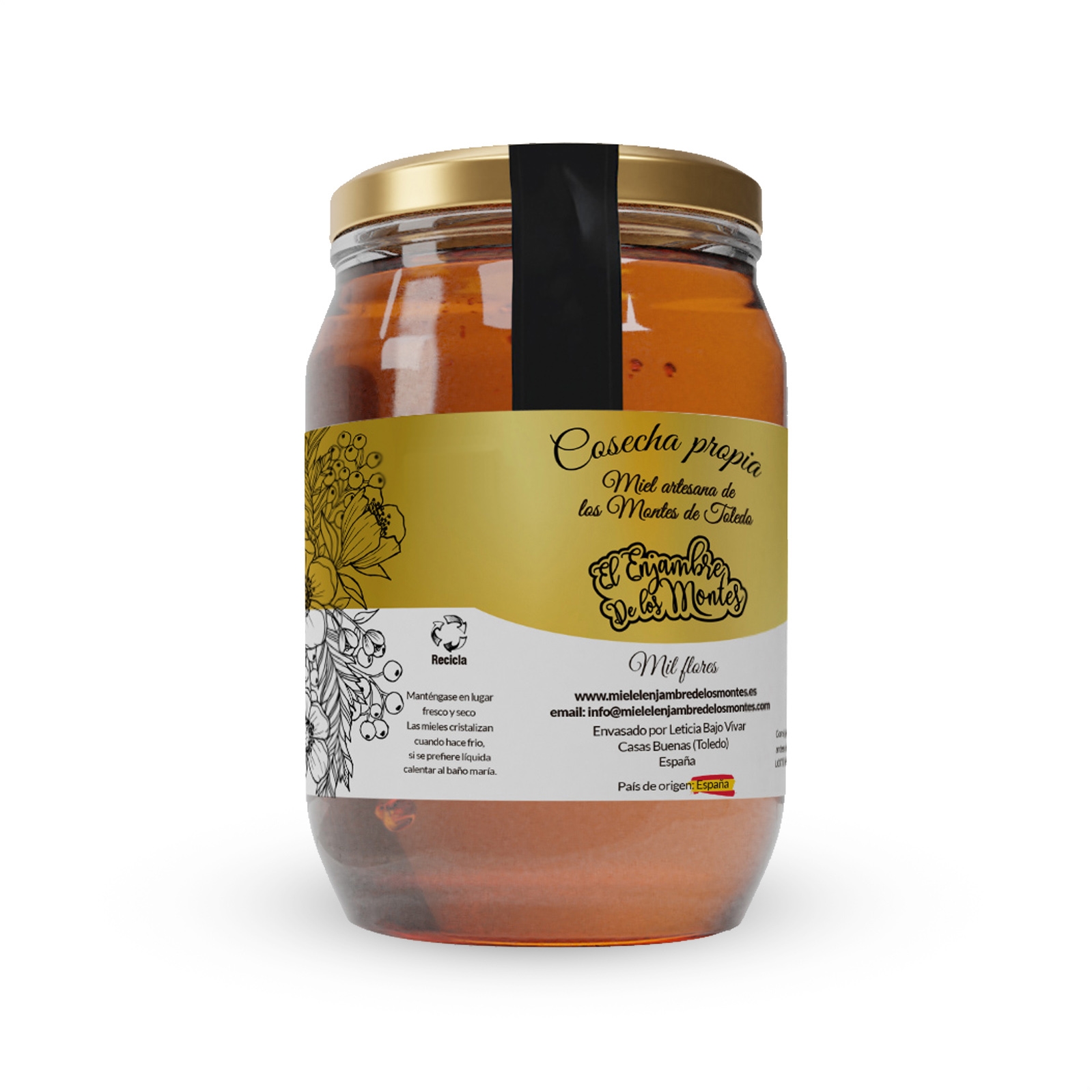 Miel el Enjambre de los Montes – Miel de Milflores 500g, 1ud