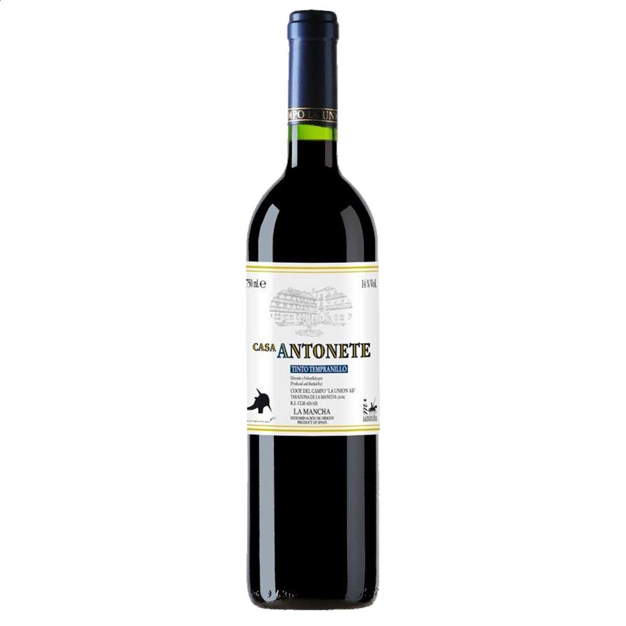 Casa Antonete – Vino tinto tempranillo D.O.P. La Mancha 75cl, 6uds