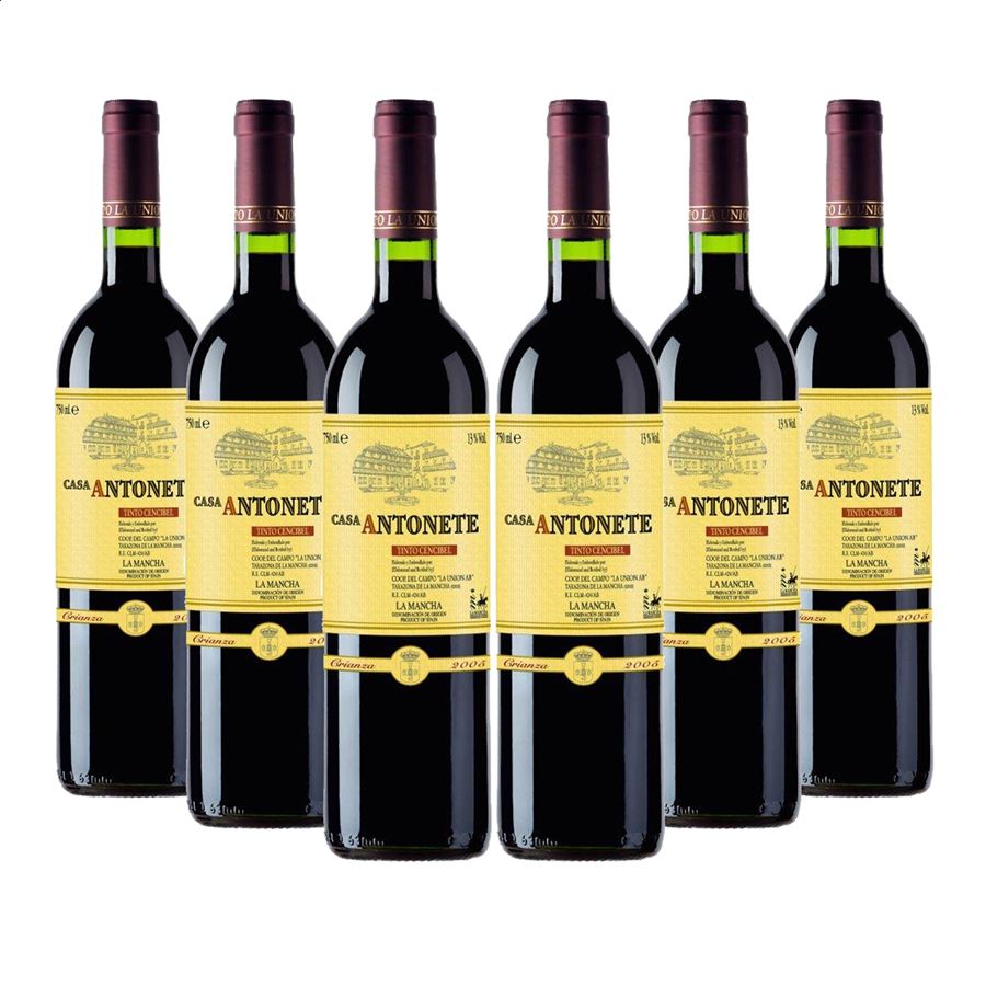 Casa Antonete – Vino tinto crianza D.O.P. La Mancha 75cl, 6uds