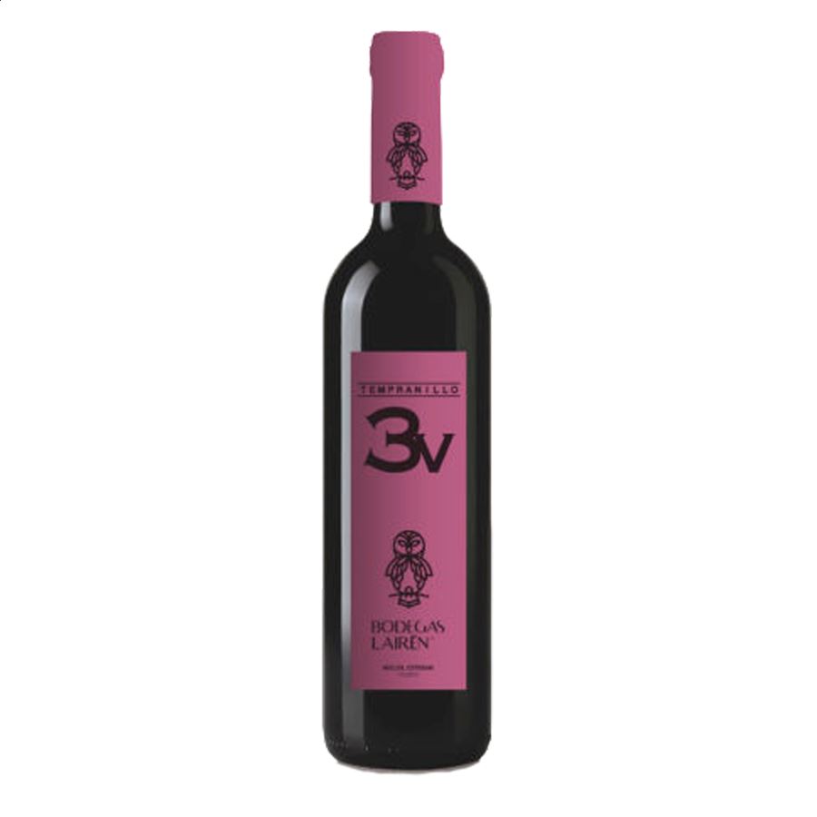 Bodegas Lairén - 3V vino tinto joven D.O.P La Mancha 75cl, 6uds.