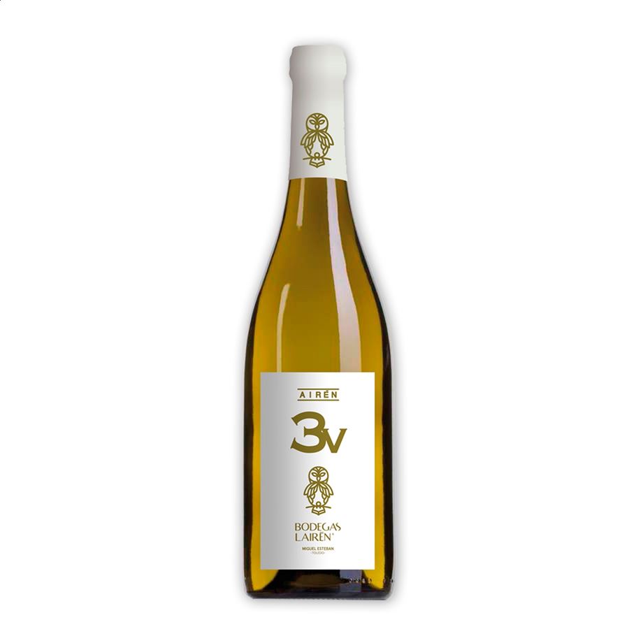 Bodegas Lairén - 3V vino blanco joven D.O.P La Mancha 75cl, 2uds