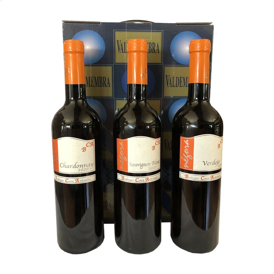 Casa Antonete - Lote de vino blanco Négora D.O.P. La Mancha 75cl, 3uds