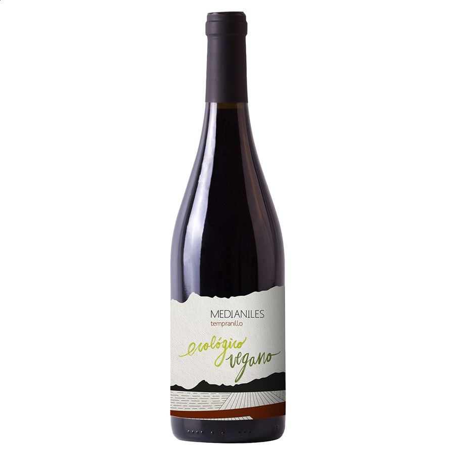 Bodegas El Progreso - Medianiles Tempranillo Ecologico vino tinto IGP Vino de la Tierra de Castilla 75cl, 6uds