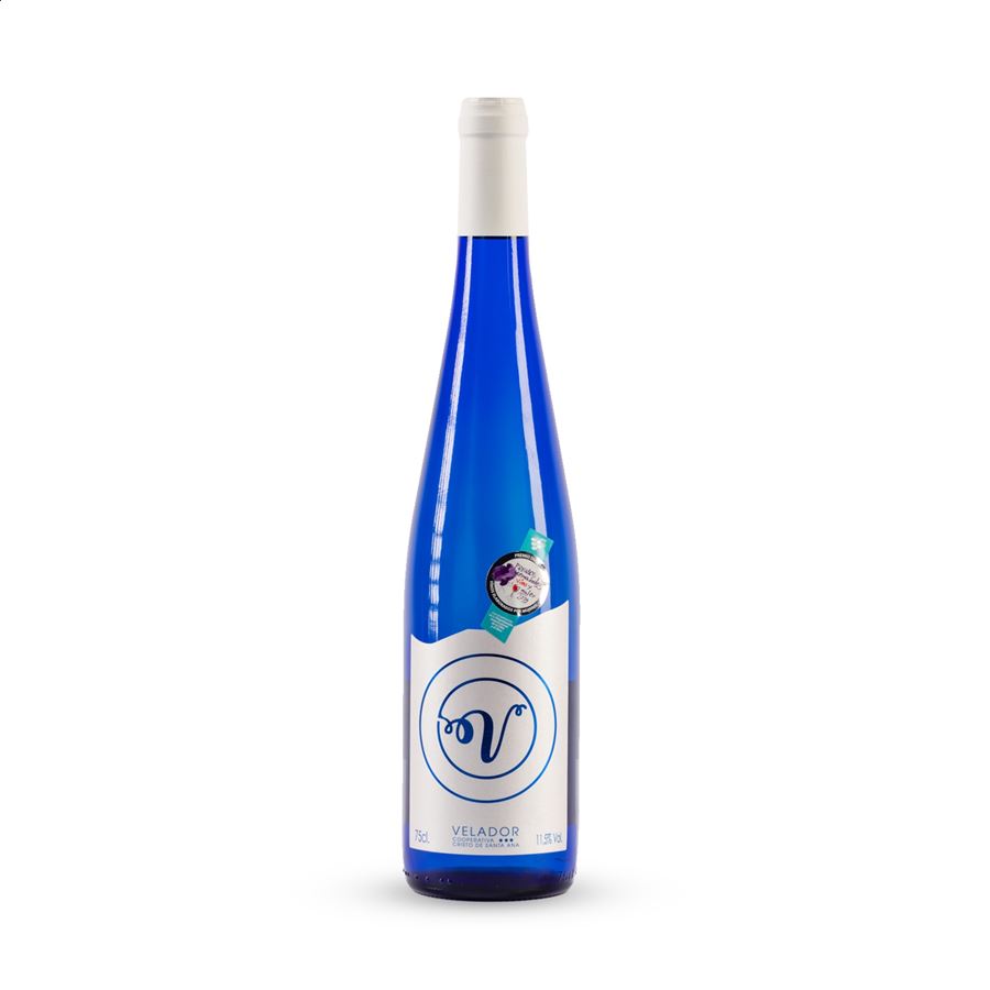 Velador - Vino blanco Macabeo Velador Ecológico, 75cl, 6uds