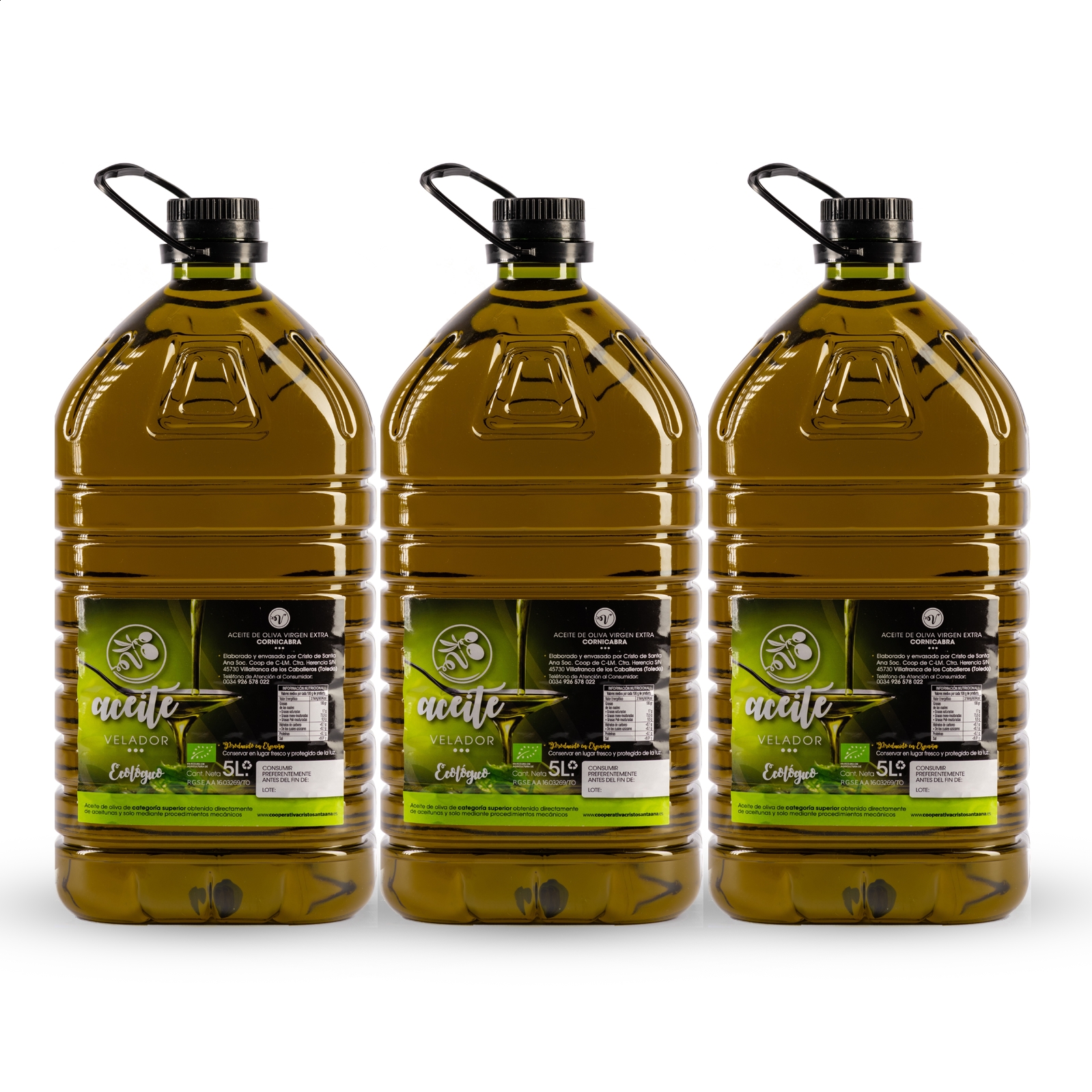 Velador - AOVE Cornicabra ecológico 5L, 3uds