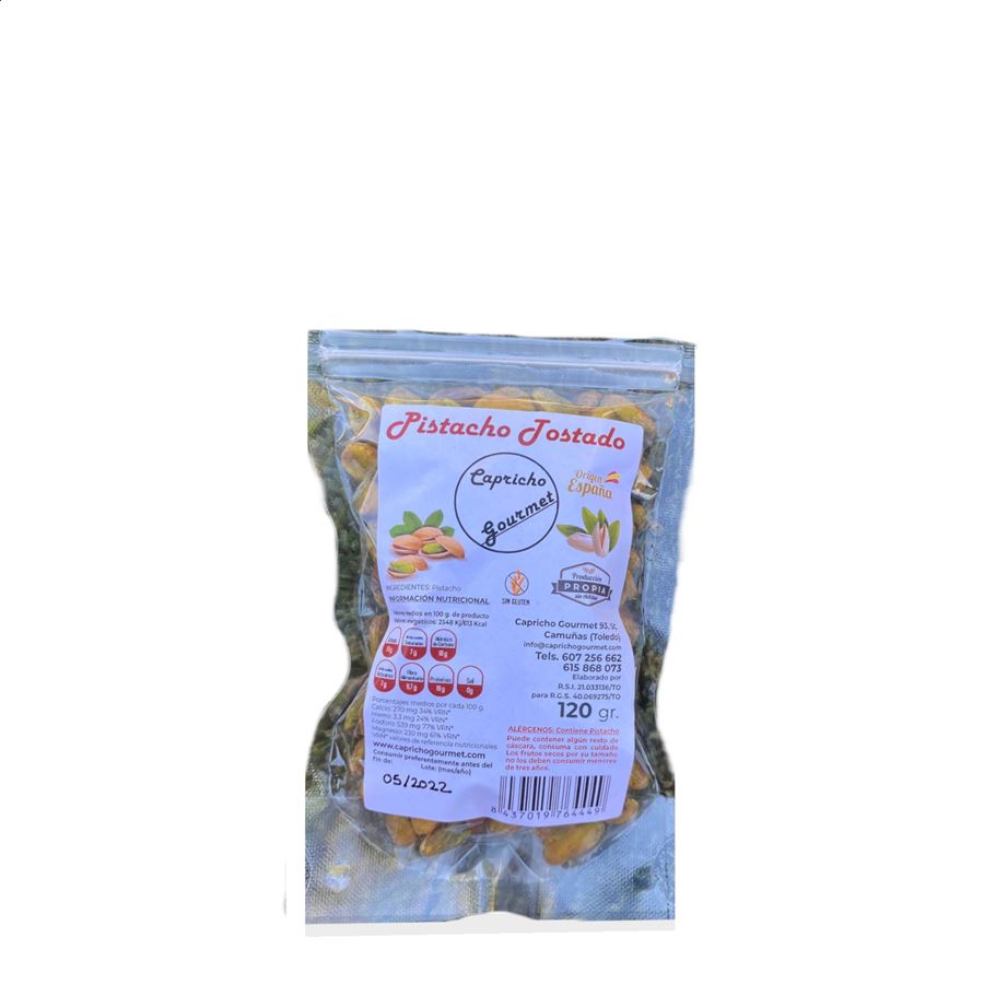 Los Tallaos - Pistacho ecológico tostado 120g, 6uds