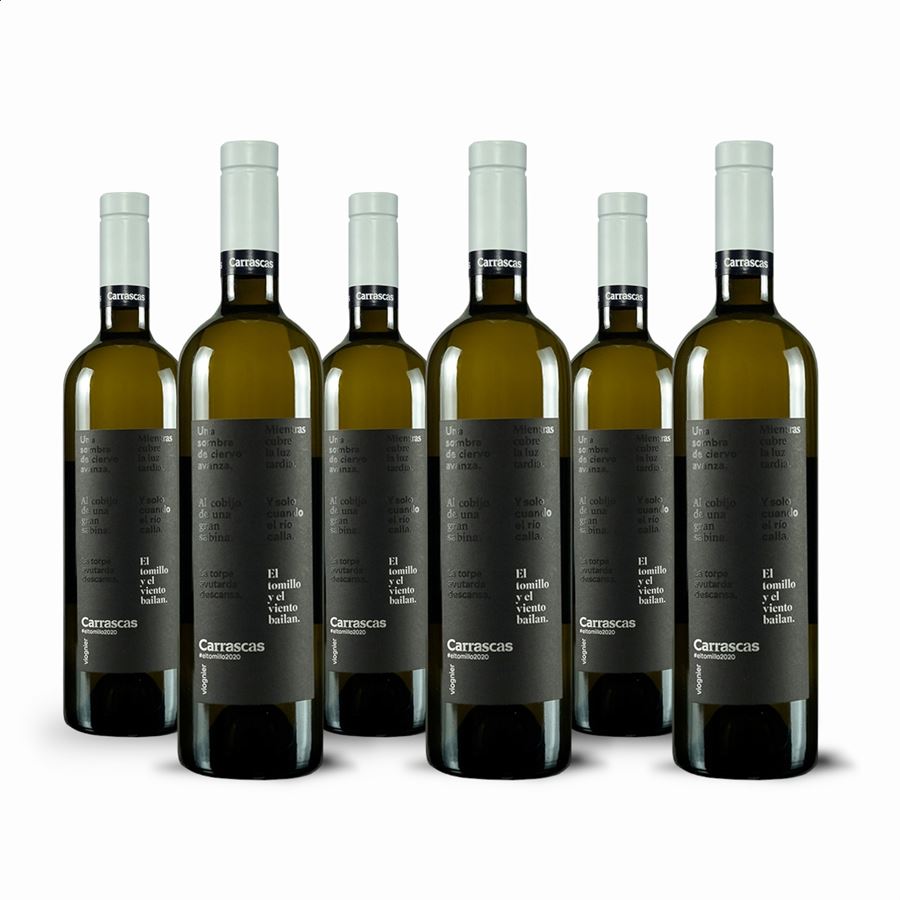 Bodega Carrascas - El Tomillo y El Viento Bailan blanco IGP Vino de la Tierra de Castilla 75cl, 6uds