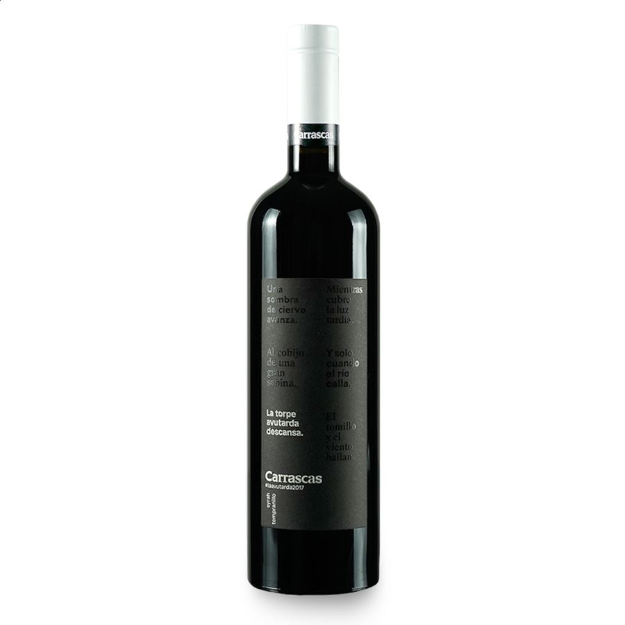 Bodega Carrascas - La torpe avutarda descansa vino tinto IGP Vino de la Tierra de Castilla 75cl, 3uds
