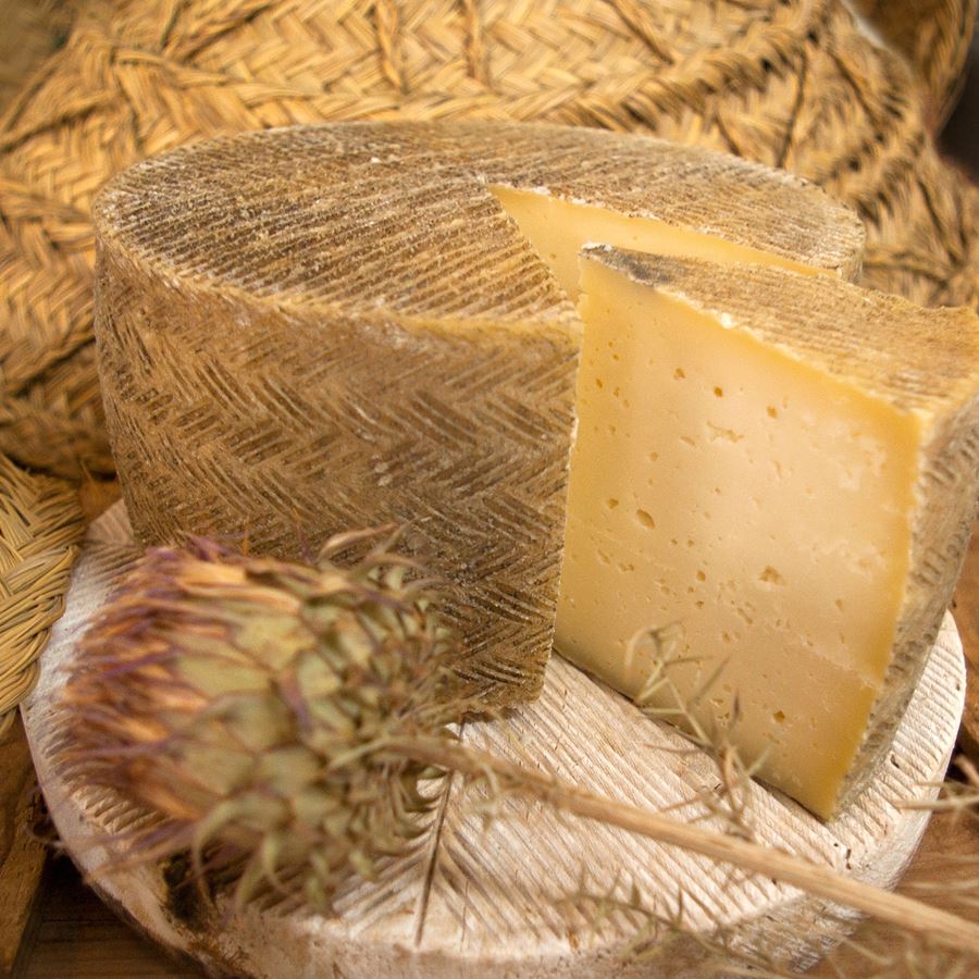 Quesos Fuente Lázaro - Queso Manchego artesano curado D.O.P. Queso Manchego 3,2Kg, 1ud