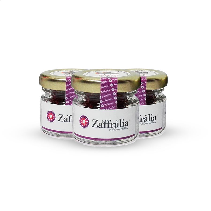 Zaffralia – Azafrán serie oro D.O.P. Azafrán de La Mancha 1g, 3uds
