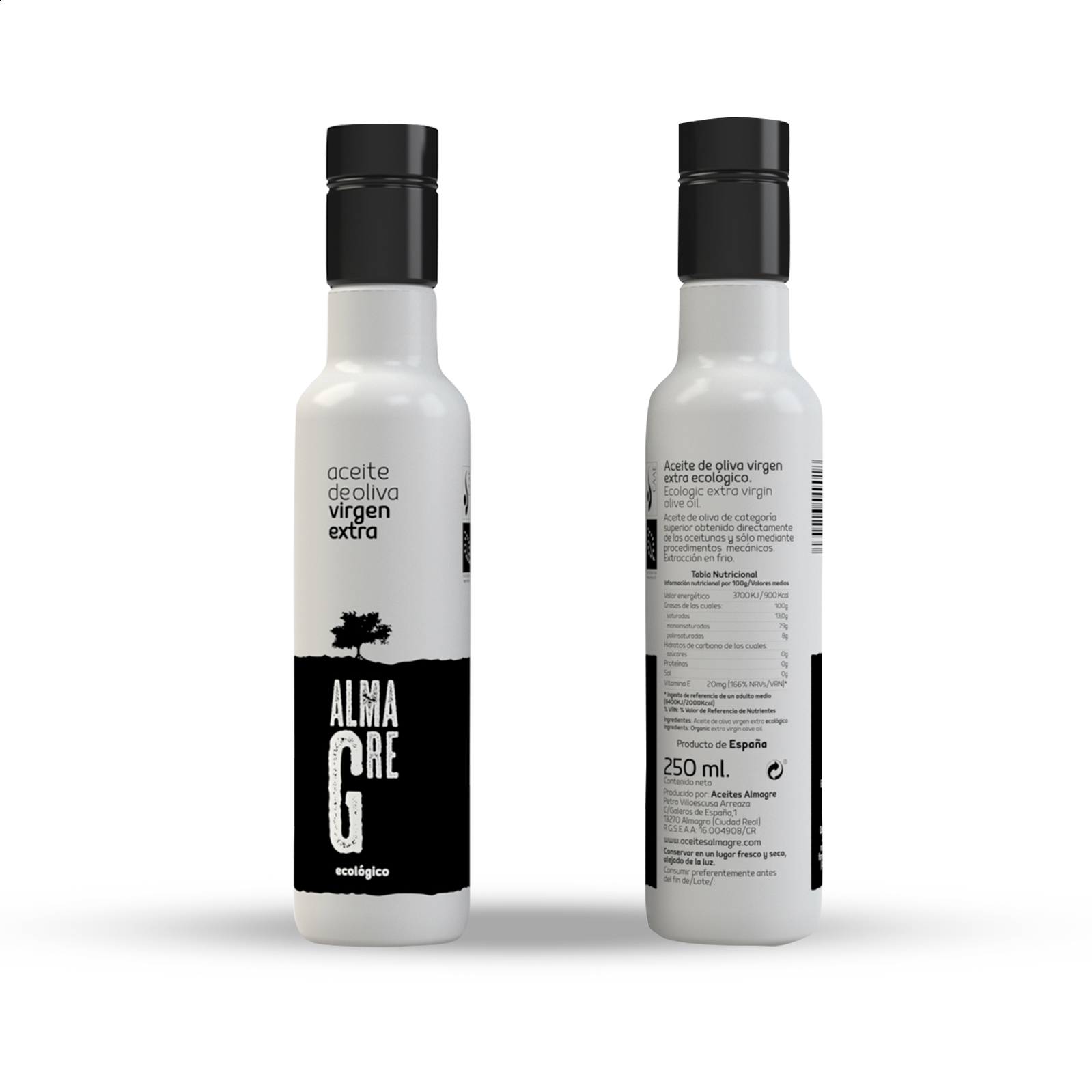 Almagre - AOVE Picual Ecológico Almagre edición limitada 250ml, 9uds