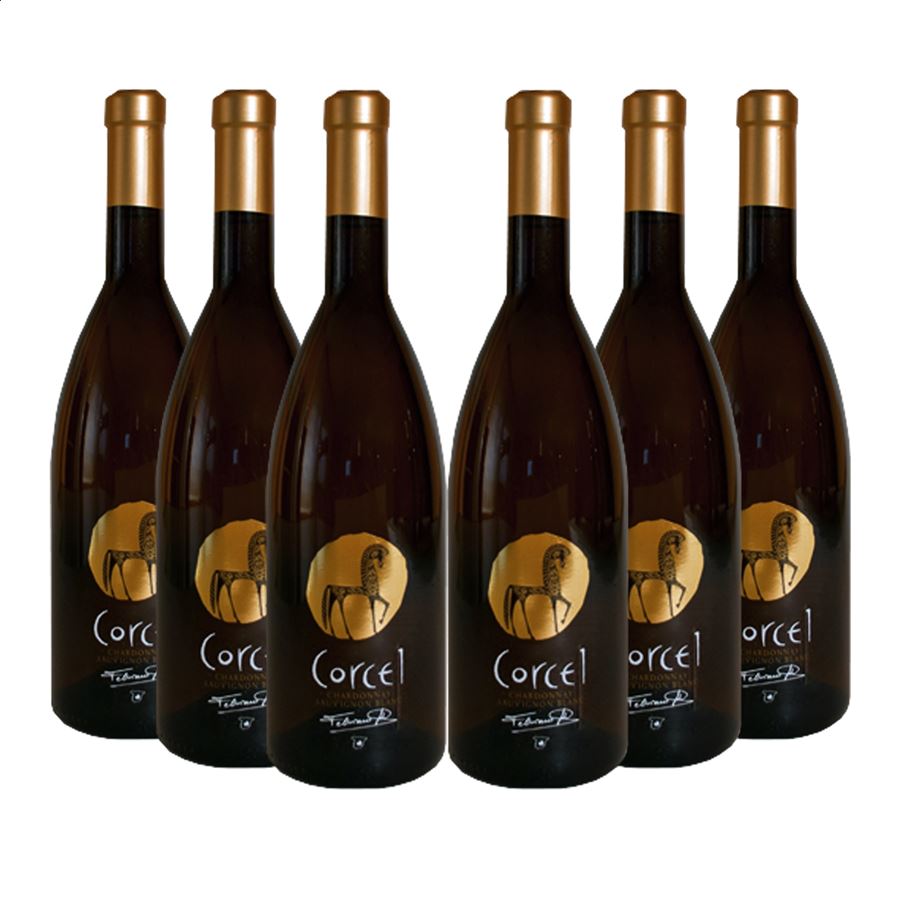 Bodegas Fuente del Águila - Blanco Corcel Chardonnay IGP Vino de la Tierra de Castilla 75cl, 6uds