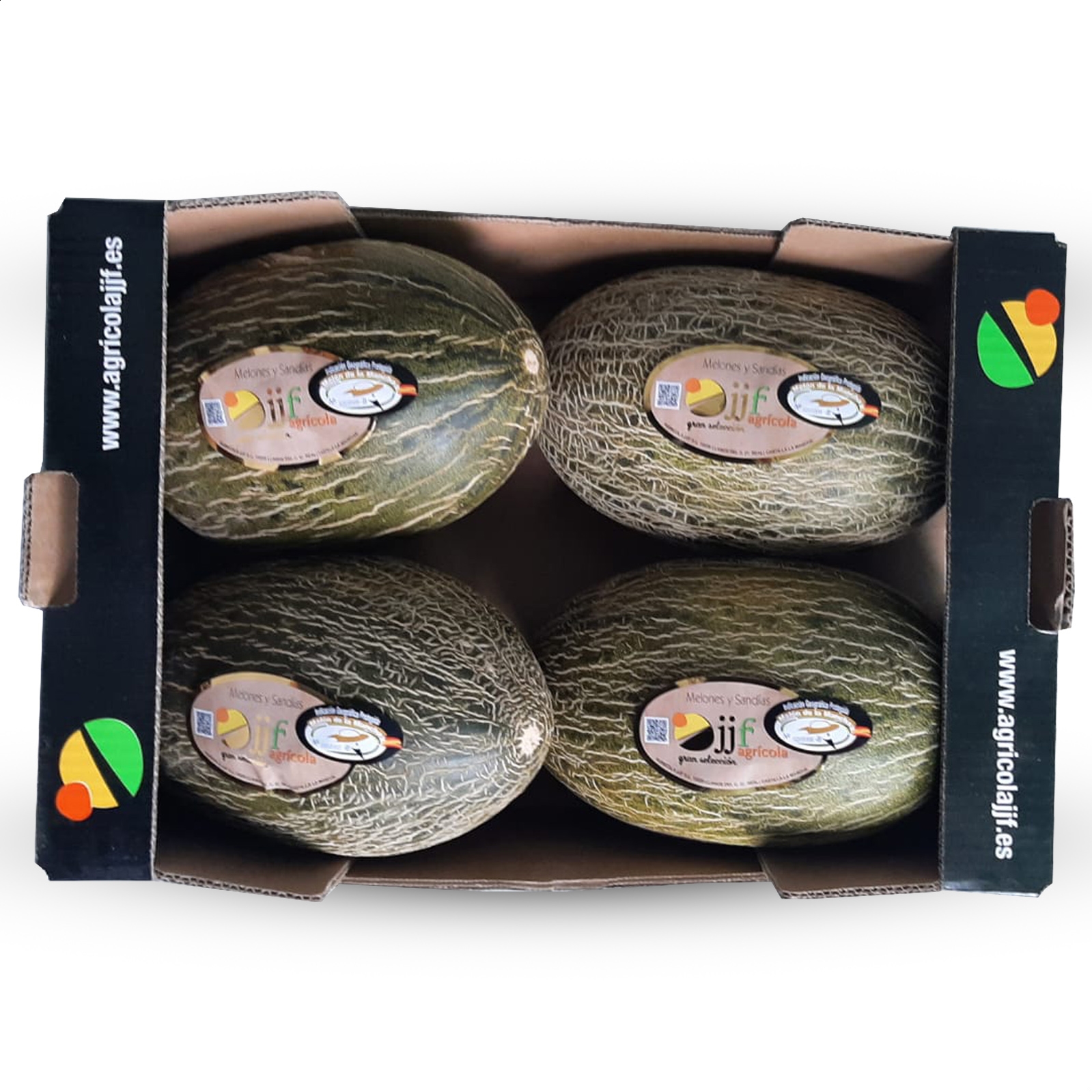 Agrícola JJF - Melones IGP Melón de La Mancha 2,5 a 3Kg aprox, 4uds-