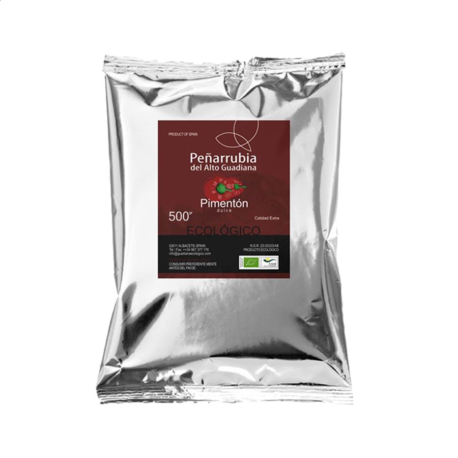 Guadiana Ecológico - Pimentón Dulce de Ñora Bio saco de 500g, 1ud