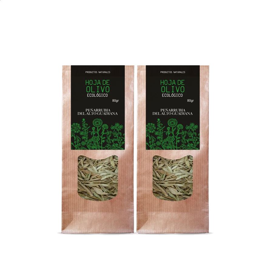 Guadiana Ecológico - Hojas de Olivo Bio bolsa de 80g, 2uds