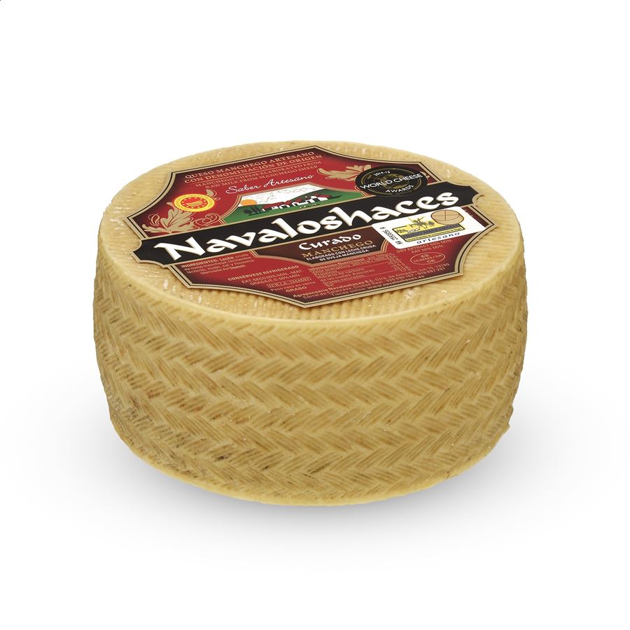 Navaloshaces - Queso Curado D.O.P. Queso Manchego 2Kg, 1ud