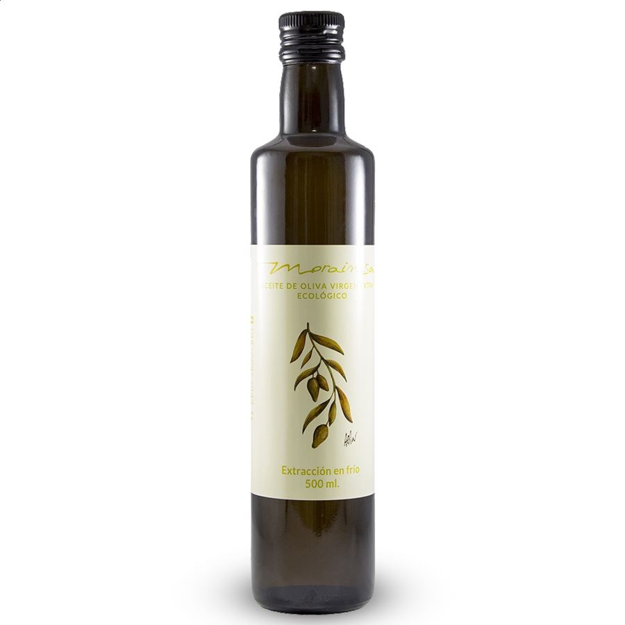 Morainsa - Aceite de oliva extra virgen ecológico 500ml, 12uds