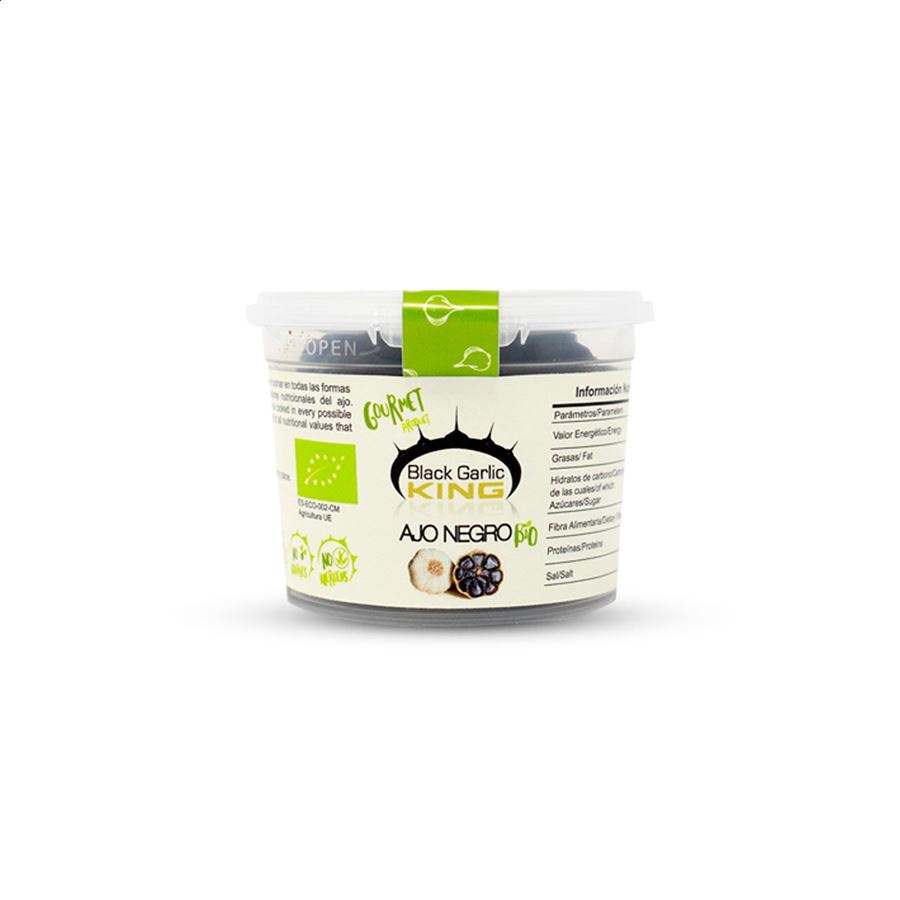 Black Garlic King - Dientes de ajo negro ecológico pelados 60g, 12uds