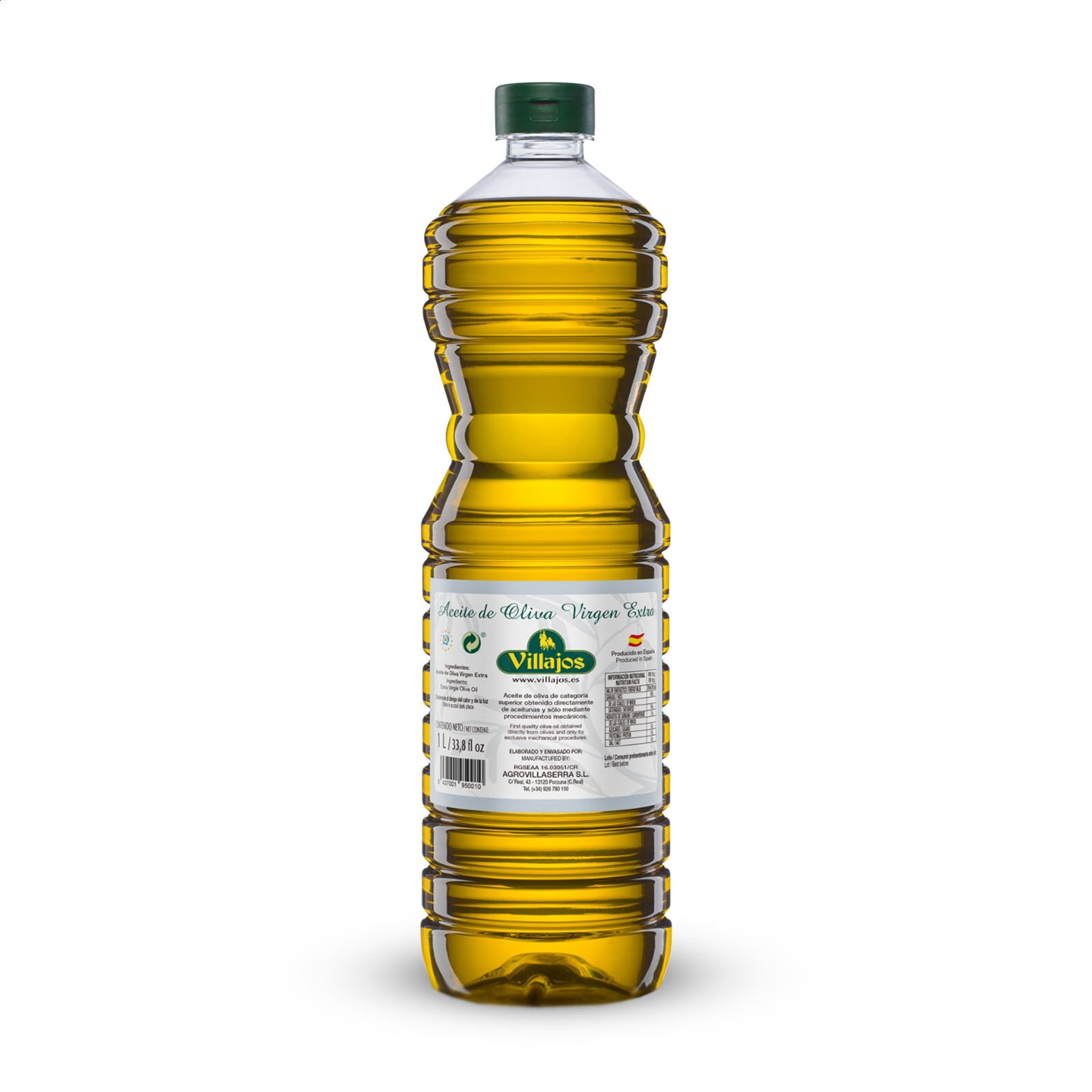 Villajos - Aceite de oliva virgen extra 1L, 1ud