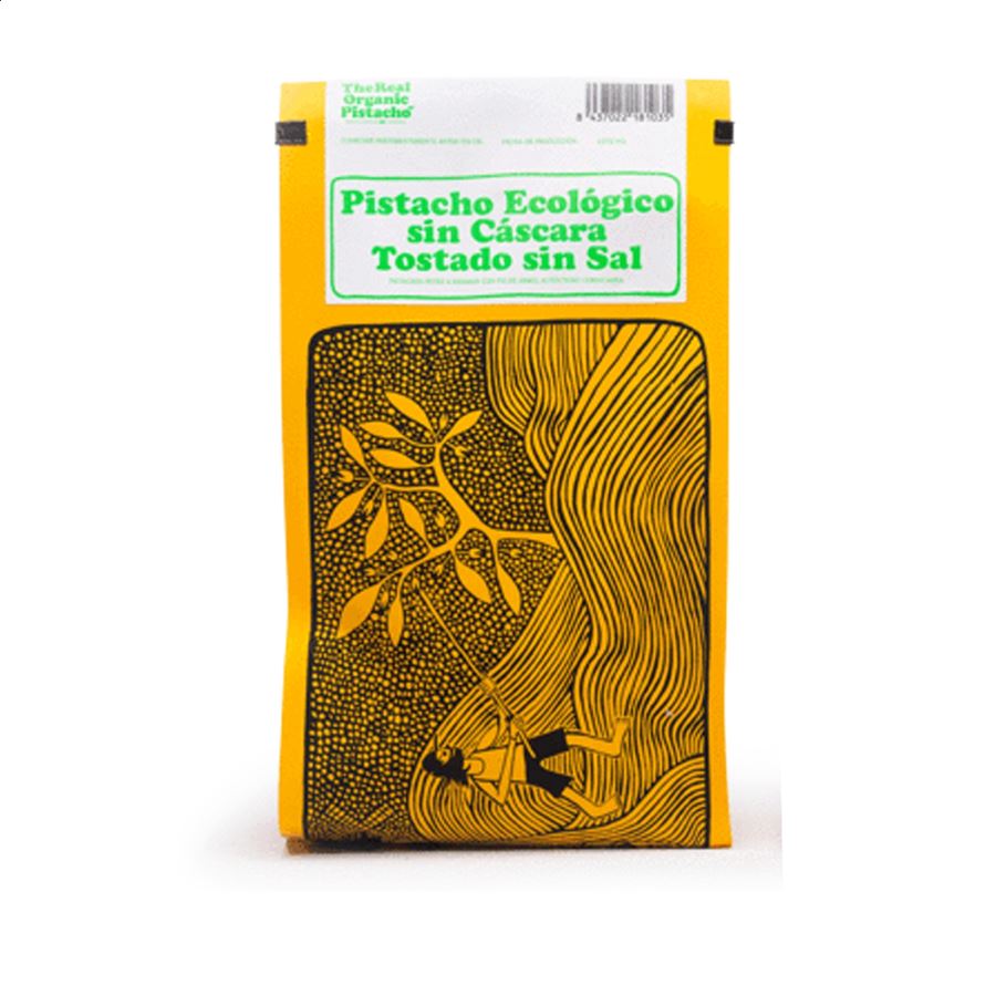 The Real Organic Pistacho - Pistacho ecológico sin cáscara tostado sin sal 1Kg, 1ud