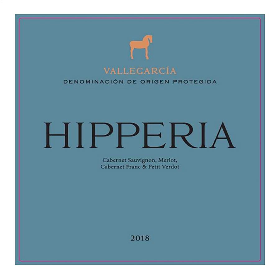 Pago de Vallegarcía - Vino tinto Hipperia D.O.P. Vallegarcía 75cl, 2uds