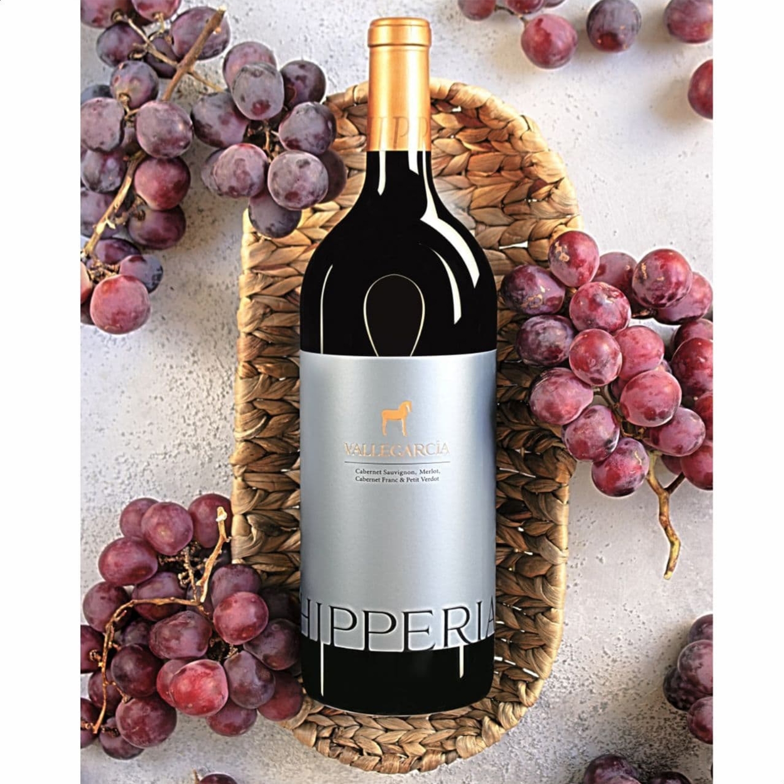 Pago de Vallegarcía - Vino tinto Hipperia magnum 2020 D.O.P. Vallegarcía 1.5L, 1ud