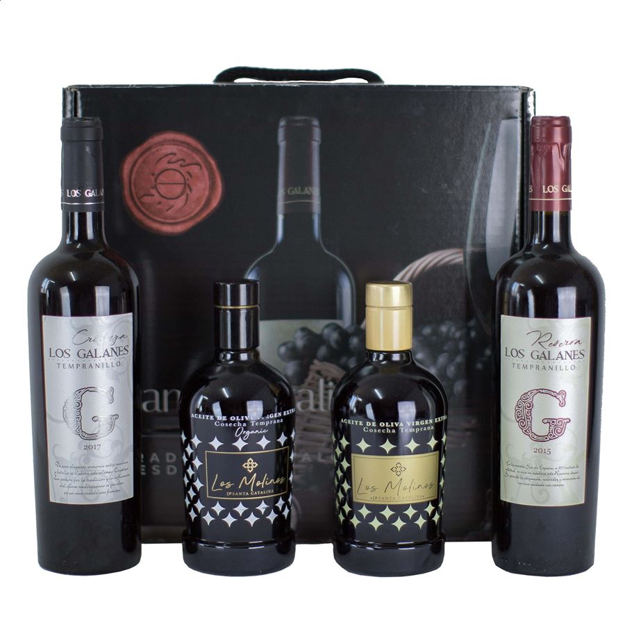 Cooperativa Santa Catalina - Lote vino tinto y aceite de oliva, 4uds