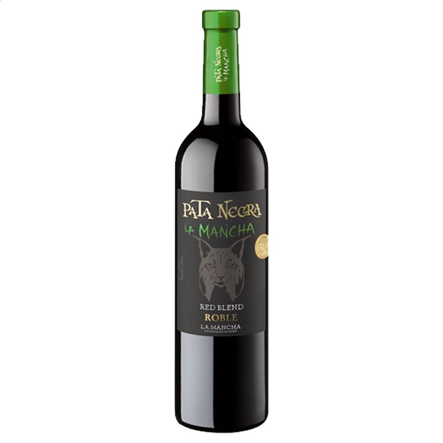 Pata Negra - Vino tinto roble Edición Especial Fauna Ibérica D.O.P. La Mancha 75cl, 6uds