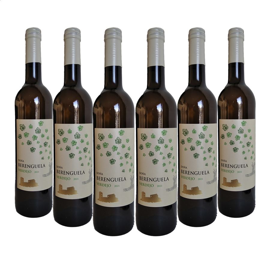 Doña Berenguela - Vino blanco Verdejo D.O.P. La Mancha 75cl, 6uds