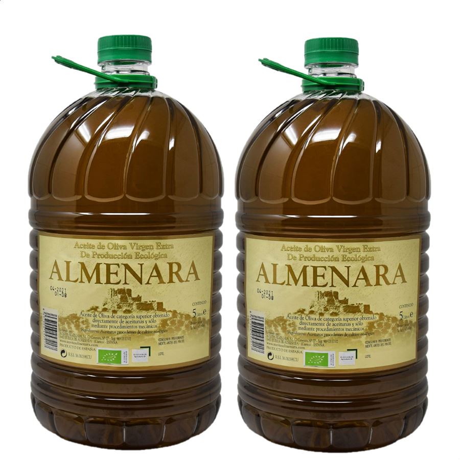 Aceites Almenara - Aceite de Oliva Extra Virgen Ecológico 5L, 2uds