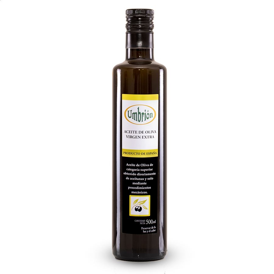 Umbrión - Lote de aceite de oliva virgen extra Cornicabra y Arbequina 250ml, 3uds