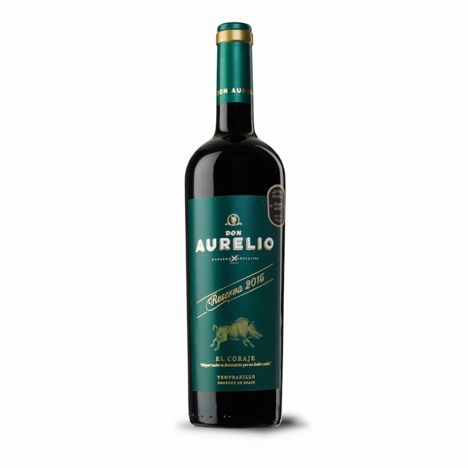 Don Aurelio - Vino tinto Reserva D.O.P. Valdepeñas 75cl, 6uds