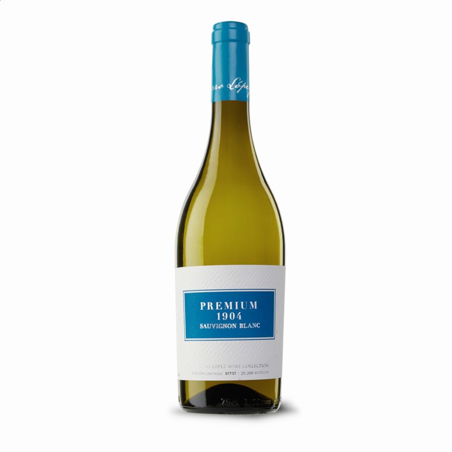 Premium 1904 - Vino blanco Sauvignon Blanc IGP Vino de la Tierra de Castilla 75cl, 6uds